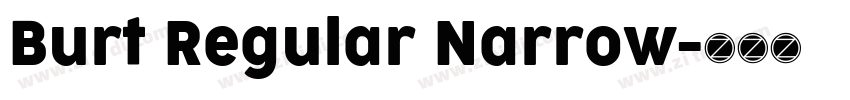 Burt Regular Narrow字体转换